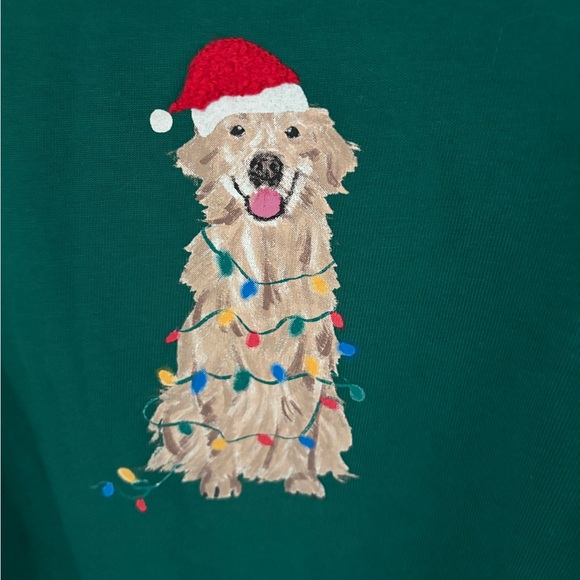 New Talbots Golden Retriever Christmas Shirt - Picture 2 of 5